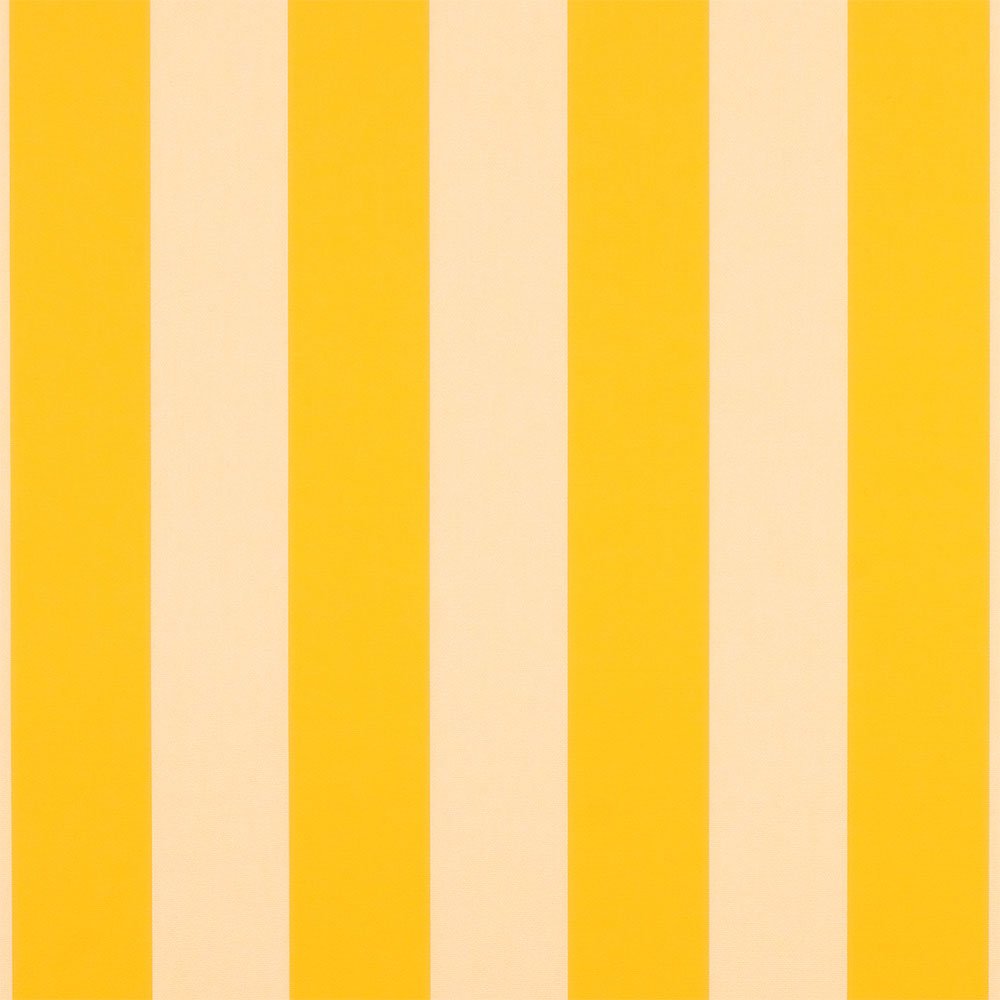 Sample of Sunbrella Beaufort Yellow / White 6 Bar 5702-0000 46-Inch Stripes Awning / Shade Fabric Sample of Sunbrella Beaufort Yellow / White 6 Bar 5702-0000 46-Inch Stripes Awning / Shade Fabric