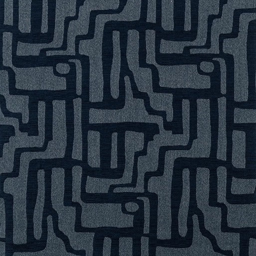 Sample of Sunbrella Escher Indigo 146225-0003 Fusion Collection Upholstery Fabric Sample of Sunbrella Escher Indigo 146225-0003 Fusion Collection Upholstery Fabric