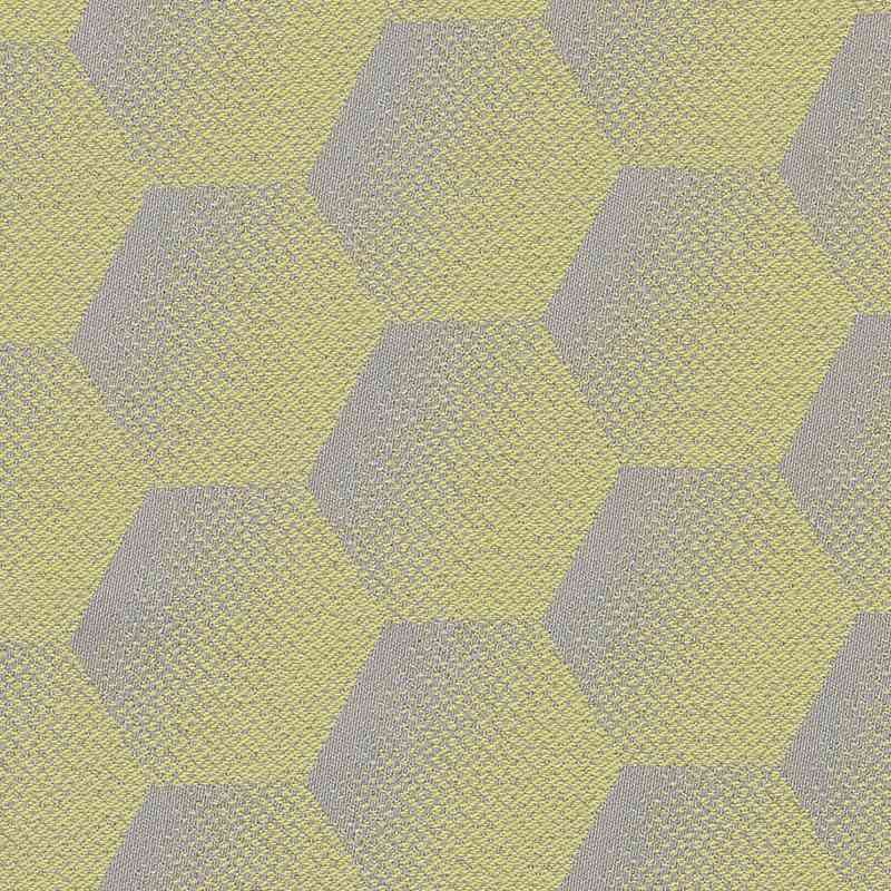 Sample of Sunbrella Hexagon Lemon HEX J207 140 European Collection Upholstery Fabric Sample of Sunbrella Hexagon Lemon HEX J207 140 European Collection Upholstery Fabric