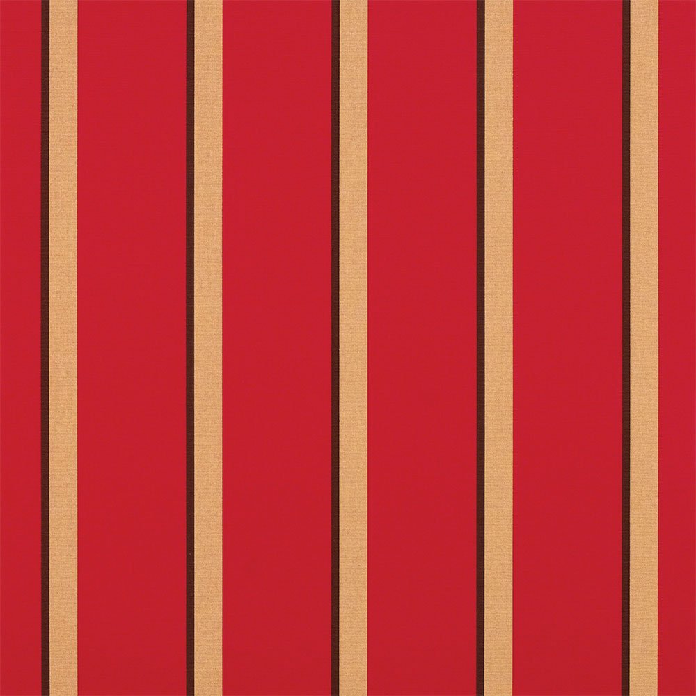 Sample of Sunbrella Manteo Cardinal 4991-0000 46-Inch Stripes Mayfield Collection Awning / Shade Fabric Sample of Sunbrella Manteo Cardinal 4991-0000 46-Inch Stripes Mayfield Collection Awning / Shade Fabric