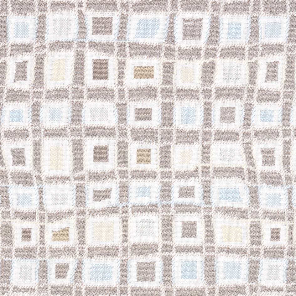 Sample of Sunbrella Mosaic Squares Mineral 145470 - 0002 Upholstery Fabric - Outdoor Textiles Sample of Sunbrella Mosaic Squares Mineral 145470 - 0002 Upholstery Fabric - Outdoor Textiles