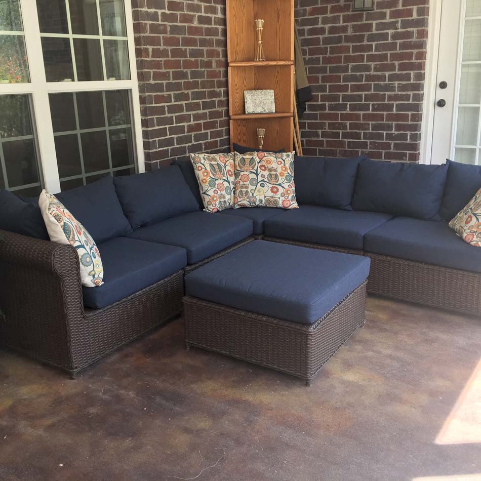 Sunbrella Makers Collection Blend Indigo 16001-0001 Upholstery Fabric