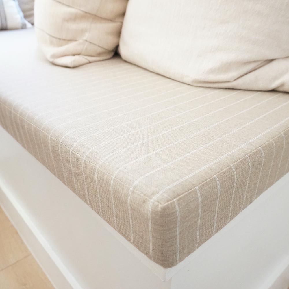 Sunbrella Ticking Dove 40554-0004 Fusion Collection Upholstery Fabric Sunbrella Ticking Dove 40554-0004 Fusion Collection Upholstery Fabric