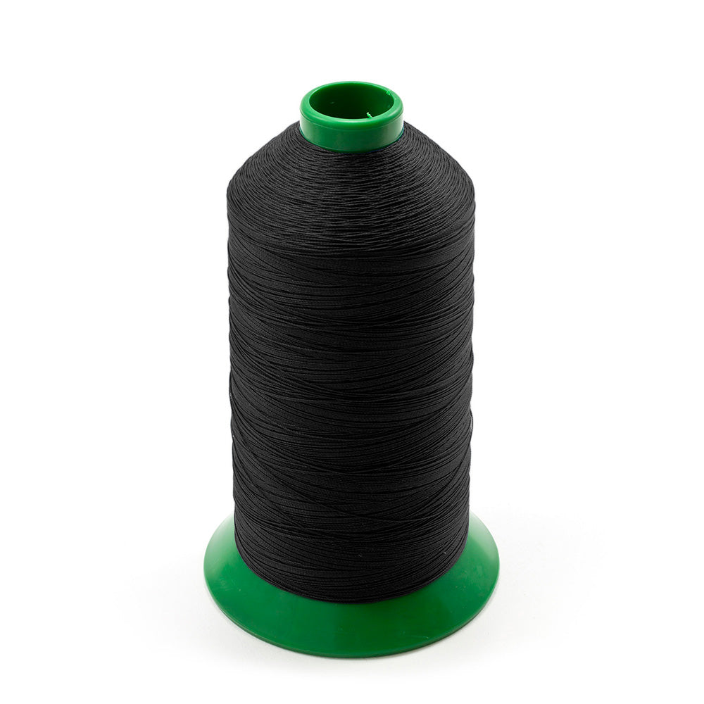A&E Poly Nu Bond Twisted Non-Wick Polyester Thread Size 138 #4608 Black A&E Poly Nu Bond Twisted Non-Wick Polyester Thread Size 138 #4608 Black