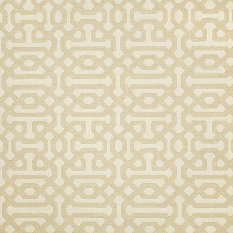 Sunbrella Fretwork Flax 45991-0001 Elements Collection - Reversible Upholstery Fabric (Dark Side)