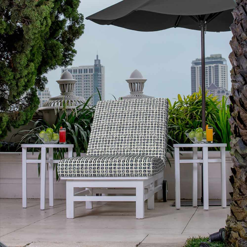 Sunbrella Kindle Indigo 145666-0004 Fusion Collection - Reversible Upholstery Fabric (Light Side) Sunbrella Kindle Indigo 145666-0004 Fusion Collection - Reversible Upholstery Fabric (Light Side)