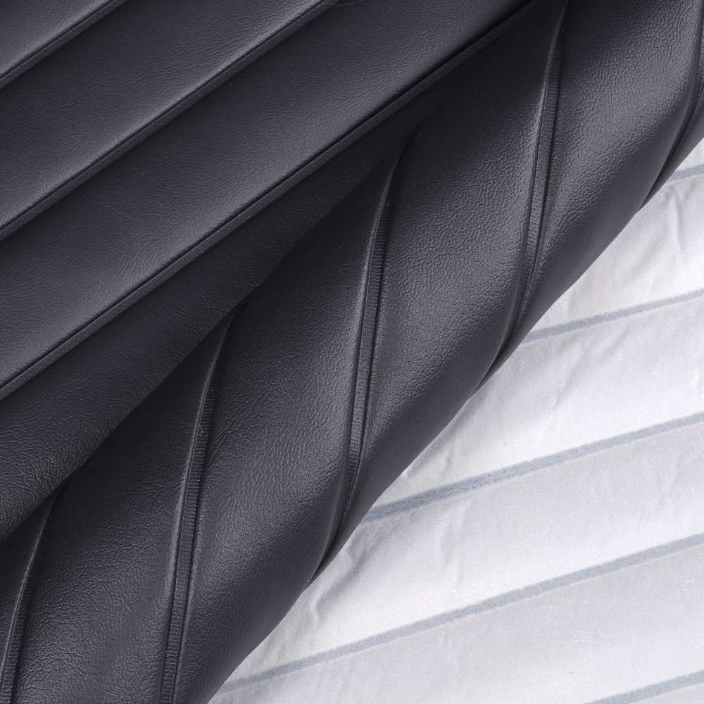 Sunbrella Horizon Capriccio Black 10200-0014 Roll-n-Pleat Marine Vinyl Upholstery Fabric