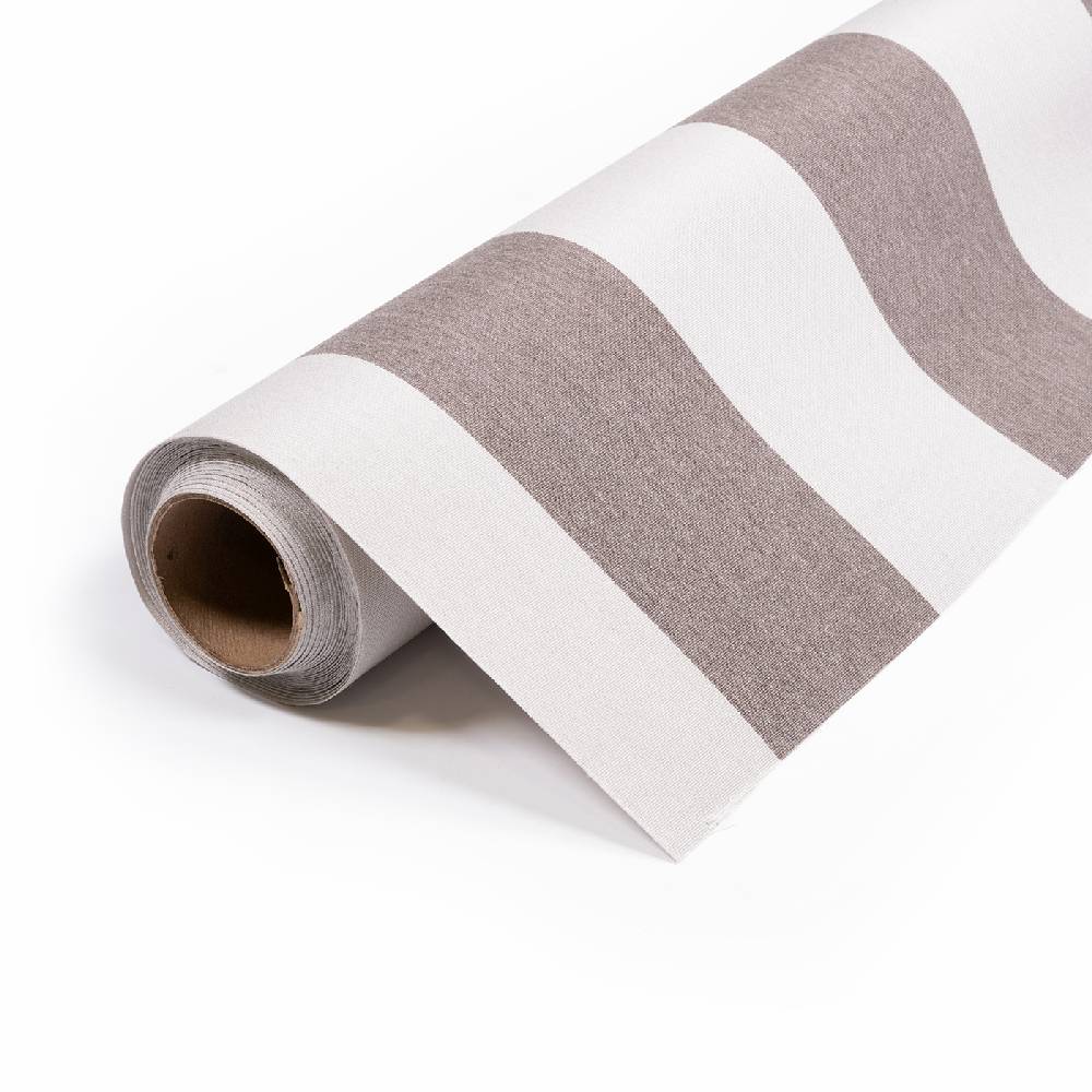 Sunbrella Beaufort Mushroom 4753-0000 46-Inch Stripes Awning / Shade Fabric