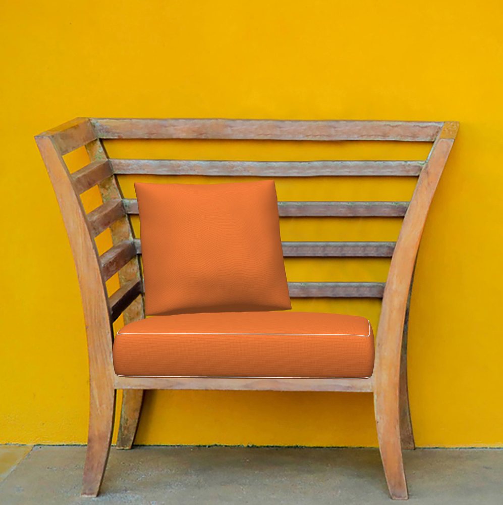 Sunbrella Canvas Tangerine 5406-0000 Elements Collection Upholstery Fabric