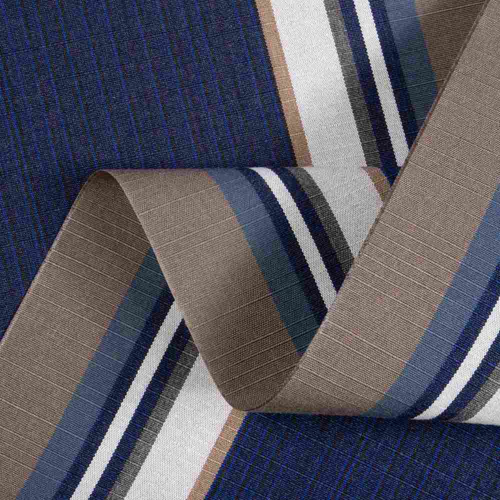 Sunbrella Emblem Navy 4898-0000 46-Inch Stripes Mayfield Collection Awning / Shade Fabric