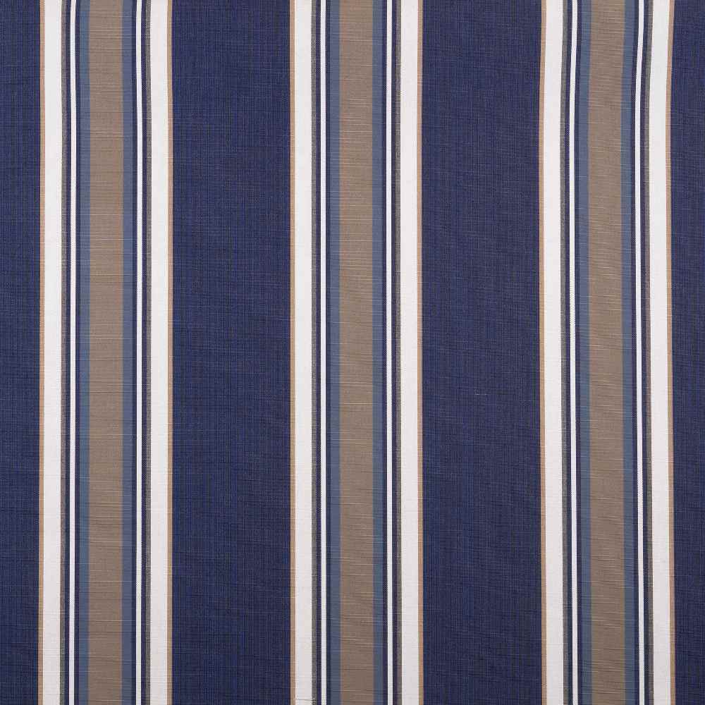 Sample of Sunbrella Emblem Navy 4898-0000 46-Inch Stripes Mayfield Collection Awning / Shade Fabric