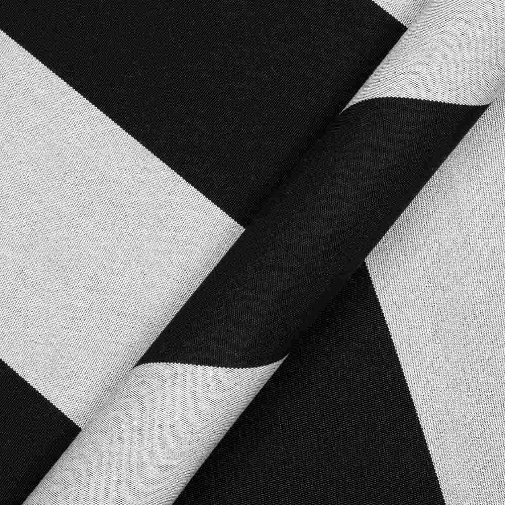 Sunbrella Beaufort Black / White 6 Bar 5704-0000 46-Inch Stripes Awning / Shade Fabric Sunbrella Beaufort Black / White 6 Bar 5704-0000 46-Inch Stripes Awning / Shade Fabric