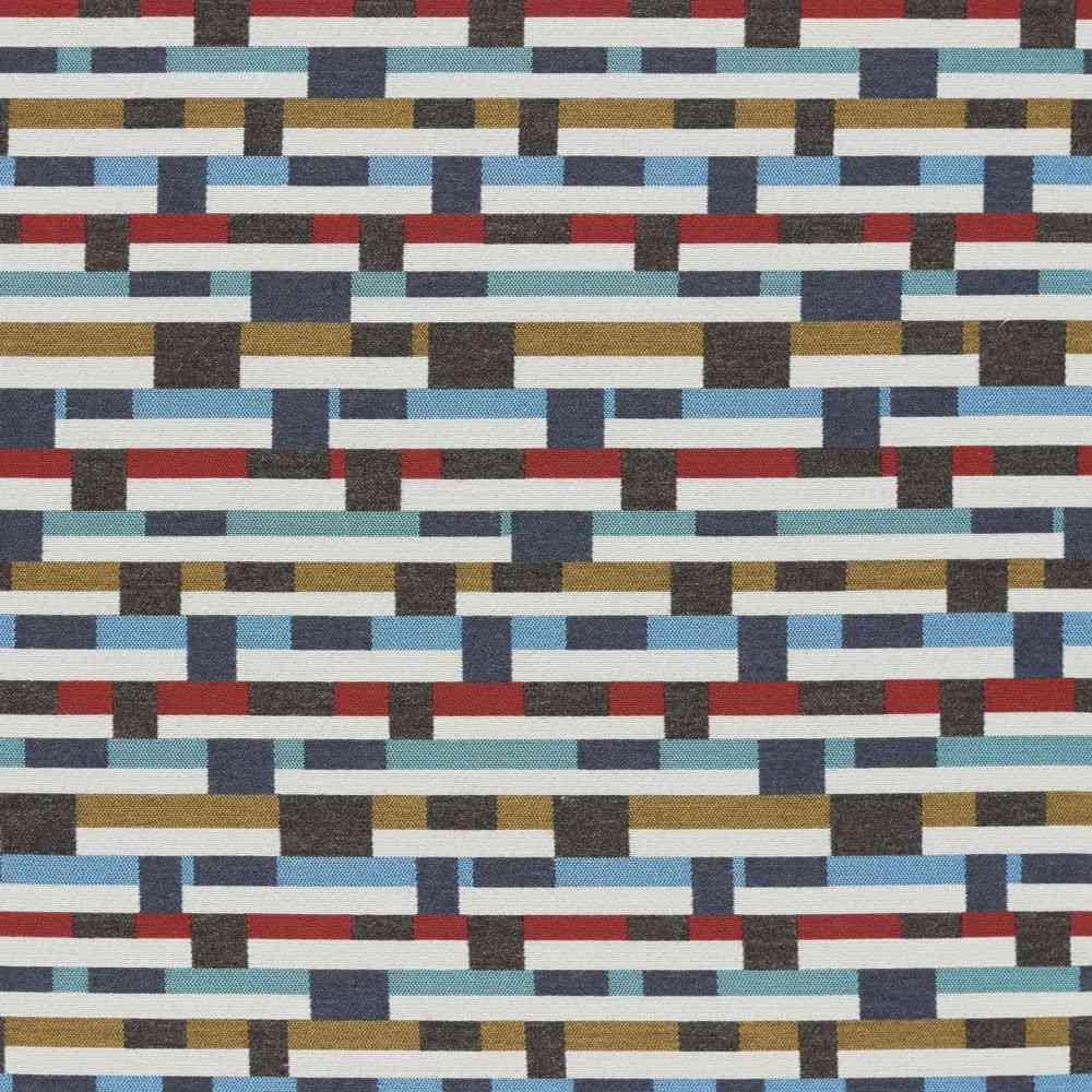 Sunbrella by Mayer Metal Strips Regatta 434-004 Vollis Simpson Collection Upholstery Fabric Sunbrella by Mayer Metal Strips Regatta 434-004 Vollis Simpson Collection Upholstery Fabric