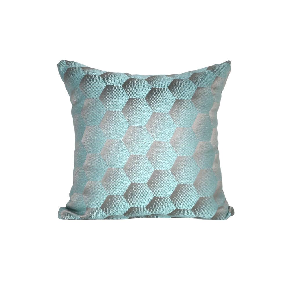 Sunbrella Hexagon Agua HEX J205 140 European Collection Upholstery Fabric Sunbrella Hexagon Agua HEX J205 140 European Collection Upholstery Fabric
