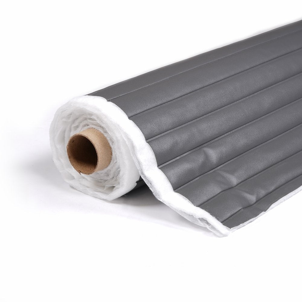 Sunbrella Horizon Capriccio Charcoal 10200-0012 Roll-n-Pleat Marine Vinyl Upholstery Fabric Sunbrella Horizon Capriccio Charcoal 10200-0012 Roll-n-Pleat Marine Vinyl Upholstery Fabric