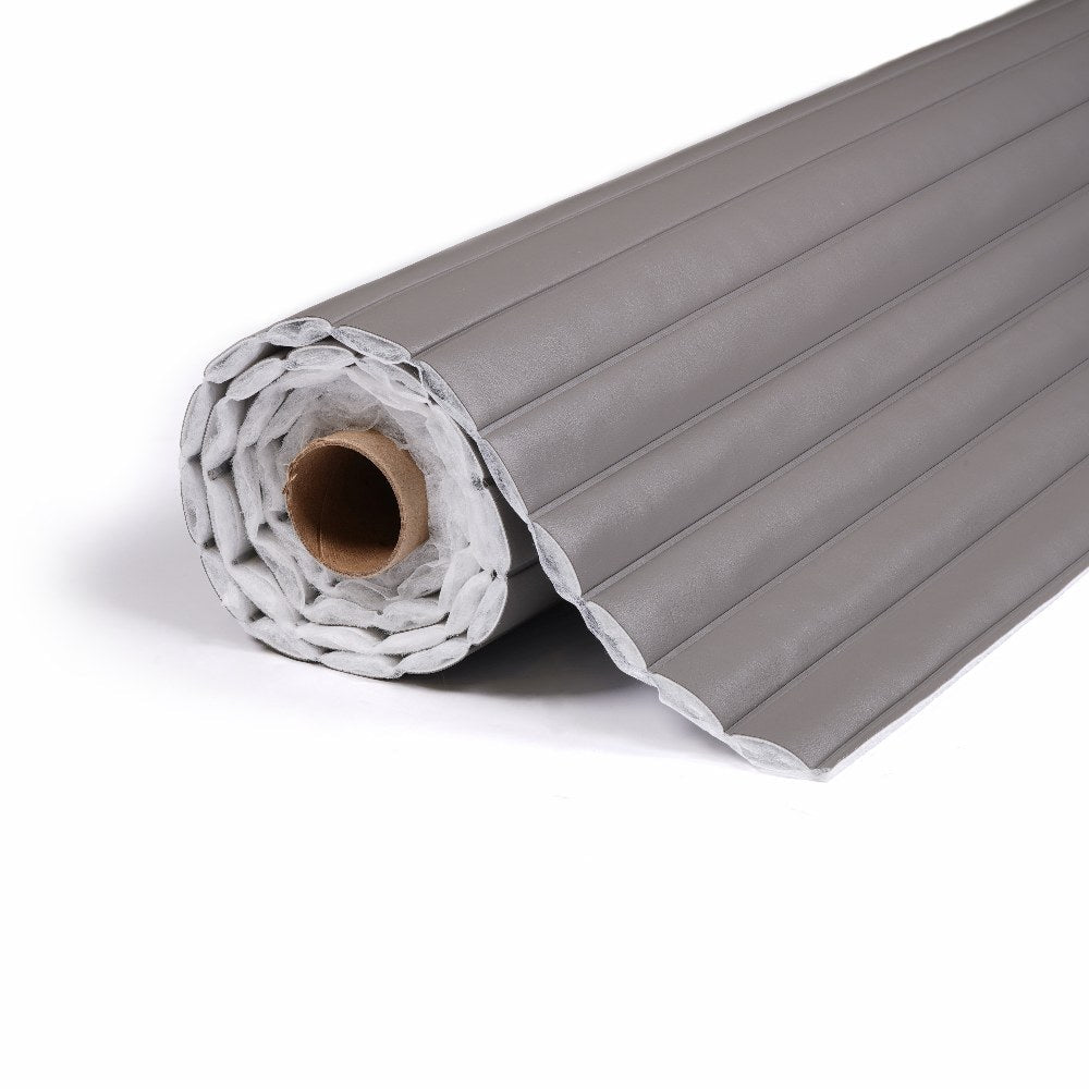 Sunbrella Horizon Capriccio Grey 10200-0011 Roll-n-Pleat Marine Vinyl Upholstery Fabric Sunbrella Horizon Capriccio Grey 10200-0011 Roll-n-Pleat Marine Vinyl Upholstery Fabric