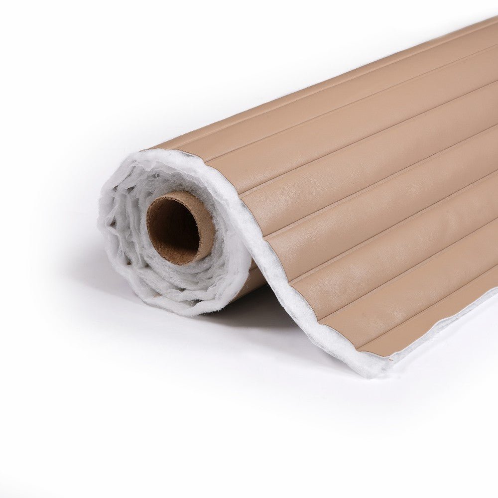 Sunbrella Horizon Capriccio Heather Beige 10200-0008 Roll-n-Pleat Marine Vinyl Upholstery Fabric Sunbrella Horizon Capriccio Heather Beige 10200-0008 Roll-n-Pleat Marine Vinyl Upholstery Fabric