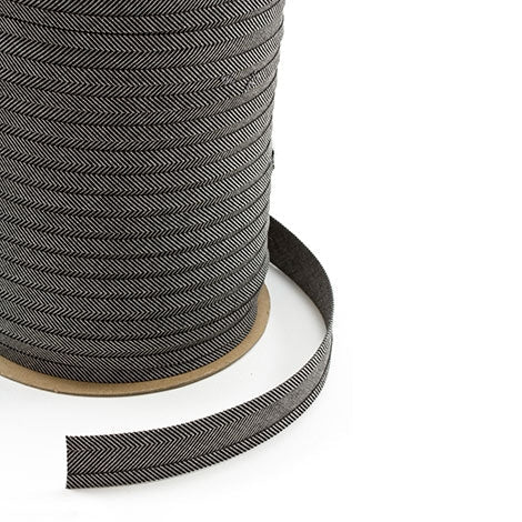 Sunbrella Marine Binding 2ET Bias Cut 1 inch x 100 yards 4607 Charcoal Tweed Sunbrella Marine Binding 2ET Bias Cut 1 inch x 100 yards 4607 Charcoal Tweed