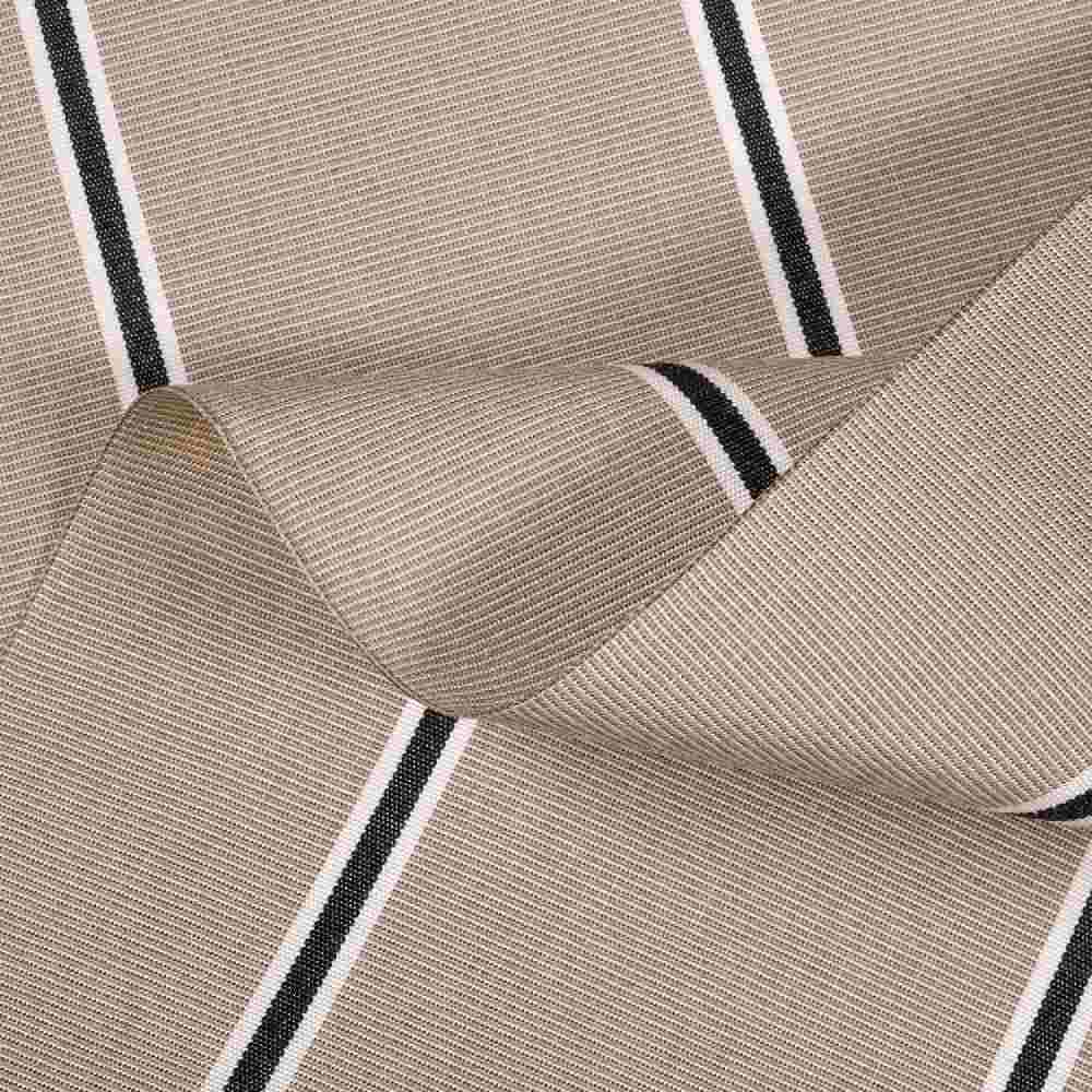 Sunbrella Putty Regimental 4961-0000 46-Inch Stripes Awning / Shade Fabric Sunbrella Putty Regimental 4961-0000 46-Inch Stripes Awning / Shade Fabric
