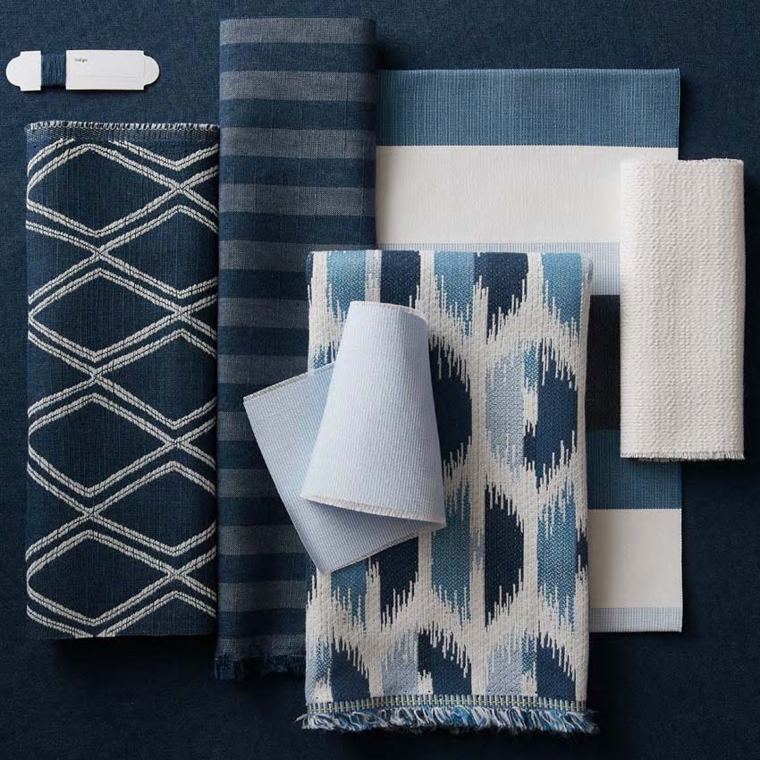 Sunbrella Voyage Indigo 146206-0001 Perspectives Collection Upholstery Fabric