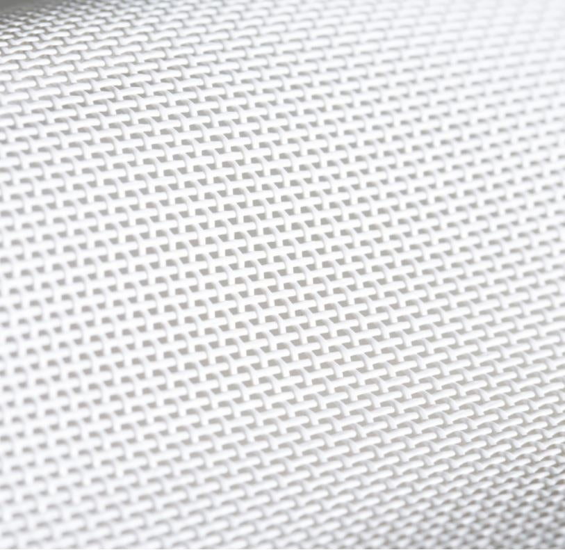 Sample of By the Roll - Textilene 80 White T18DES266 126 inch Shade / Mesh Fabric Sample of By the Roll - Textilene 80 White T18DES266 126 inch Shade / Mesh Fabric