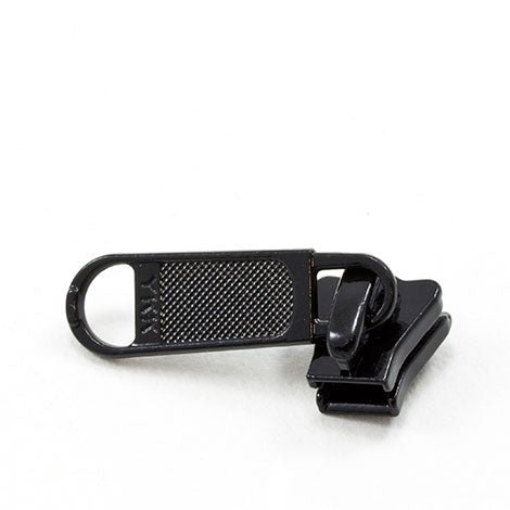 YKK Vislon #5 Metal Sliders 5VSDFL Non-Locking Long Single Pull Tab Black YKK Vislon #5 Metal Sliders 5VSDFL Non-Locking Long Single Pull Tab Black