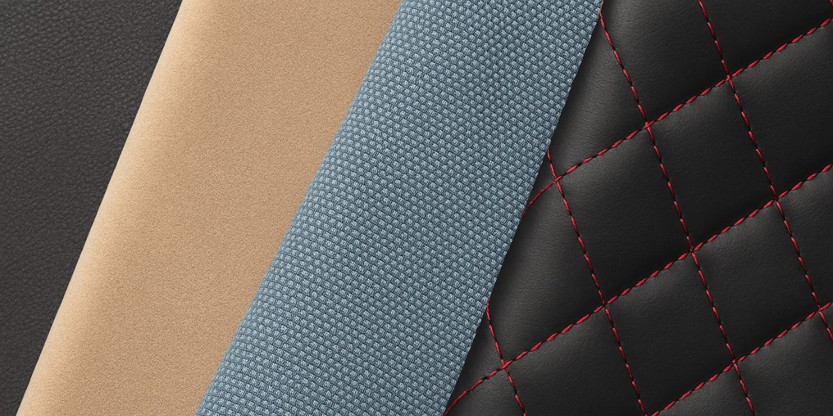 car seat material comparison chart fabric microfiber leather vinyl