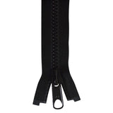 YKK Vislon #8 Lock Slide Zipper - 54 inch - Black