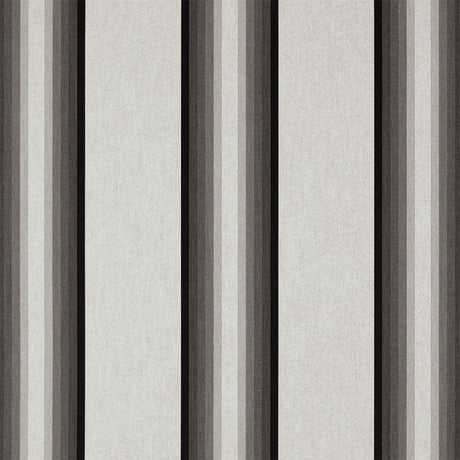 Sunbrella Grey / Black / White 4799-0000 46-Inch Stripes Awning / Shade Fabric