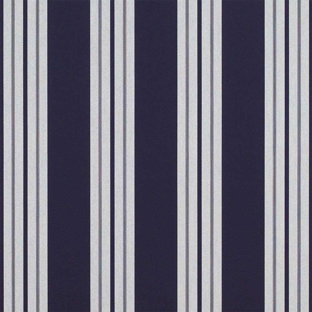 Sample of Sunbrella Captain Navy Natural Classic 4902-0000 46-Inch Stripes Awning / Shade Fabric