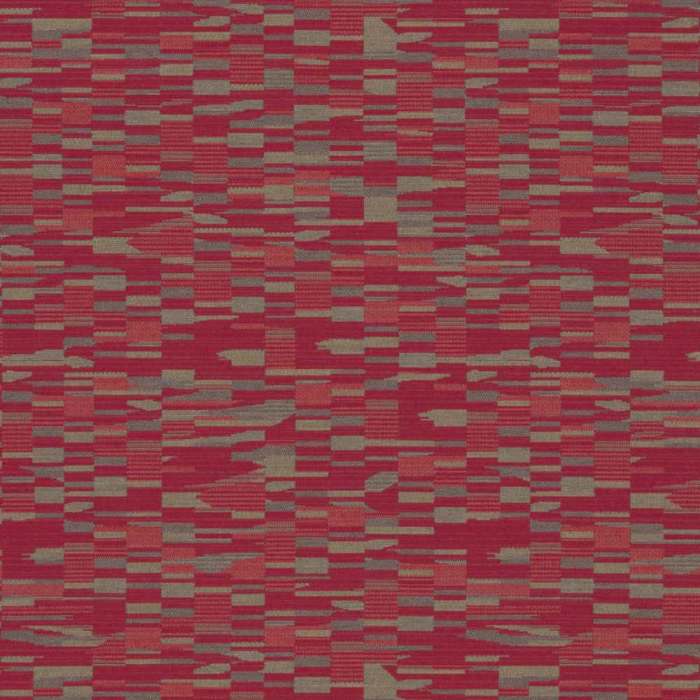 Sample of Sunbrella by Mayer Collage Crimson 417-001 Imagine Collection Upholstery Fabric
