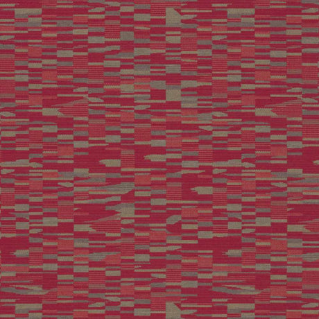 Sample of Sunbrella by Mayer Collage Crimson 417-001 Imagine Collection Upholstery Fabric