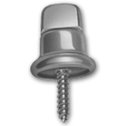 Common Sense Turn Button Double Height Screw Stud 91-XB-783257-1A Nickel-Plated Brass 5/8 inch 100 pack