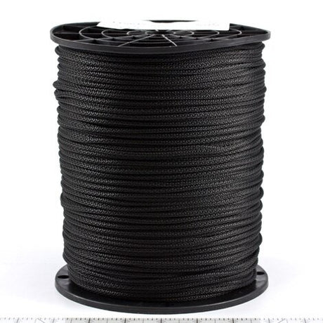 Neoline Polyester Cord #4 - 1/8 inch x 1000 feet Black