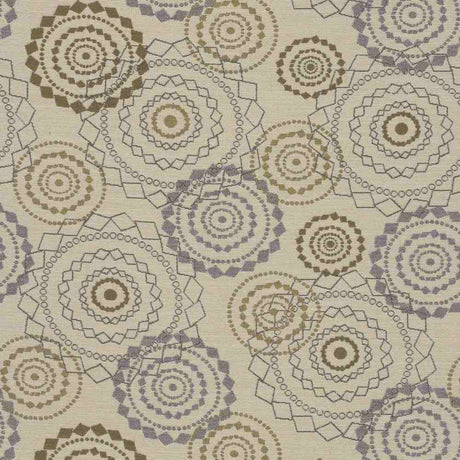 Sample of Sunbrella by Mayer Mandala Pearl 418-007 Imagine Collection Upholstery Fabric