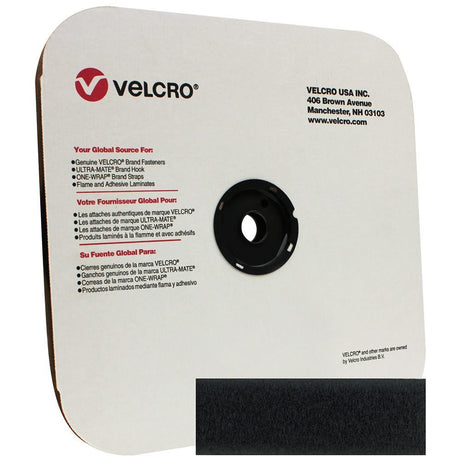 1 inch (25mm) Velcro Loop - Black - Outdoor Textiles