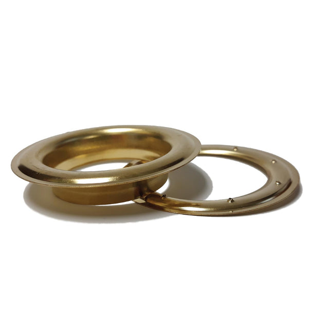 #12 Grommets with Washers 1-1/2 inch  Brass (100 Pack)