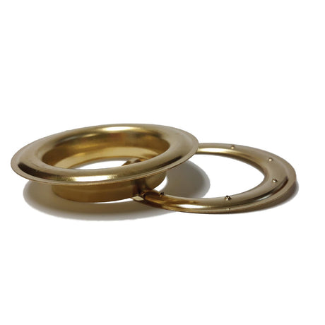 #12 Grommets with Washers 1-1/2 inch  Brass (100 Pack)