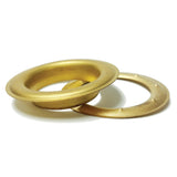 #12 Grommets with Washers 1-1/2 inch Satin Brass (100 Pack)