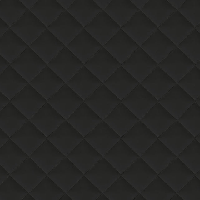 AbbeyShea Single Quilted Blizzard Black Upholstery Fabric