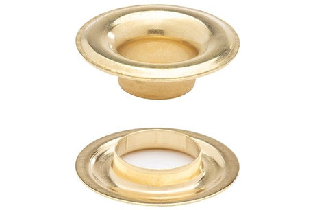 DOT Sheet Metal Grommet with Neck Washer #2 (20-007N250001XG) Bright Brass 3/8 inch 1-gross