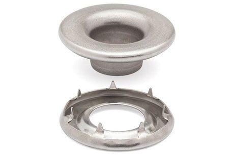 DOT Rolled Rim Grommet with Spur Washer #2 (20MNS77250001XG) Stainless Steel 3/8 inch 1-gross