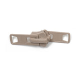 YKK Vislon #10 Locking 2-Tab Slider - Beige 25 pack
