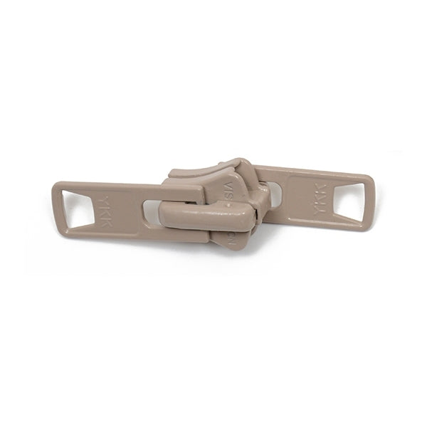 YKK Vislon #10 Locking 2-Tab Slider - Beige 25 pack