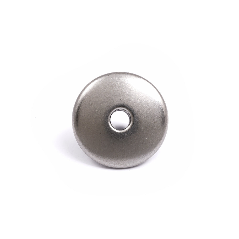 DOT Durable Snap Cap / Open Top Button 93-XN-10135-1U Stainless Steel 100 pack