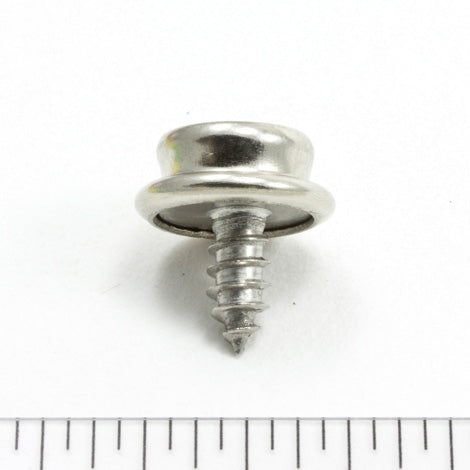 DOT Durable Screw Stud 93-X8-103934-1A Nickel-Plated Brass / Stainless Steel Screw 3/8 inch 100 pack