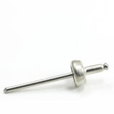 DOT Durable Blind Rivet Stud 93-X8-10314-1A Nickel-Plated Brass / Stainless Steel Mandrel 100 pack