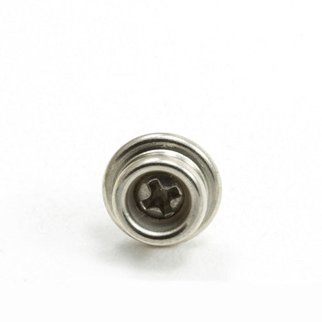 DOT Durable Screw Stud 93-X8-107044-1A Nickel-Plated Brass / Stainless Steel Screw 3/8 inch 100 pack