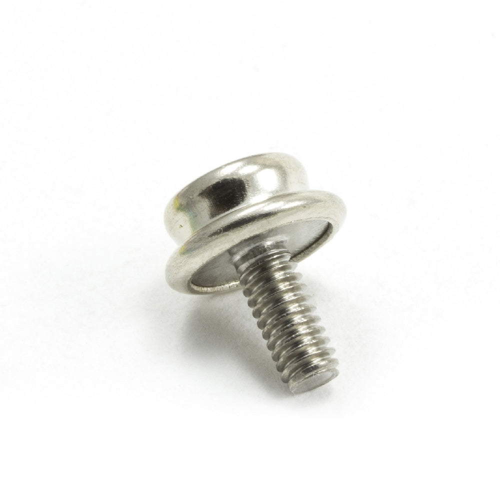 DOT Durable Screw Stud 93-X8-107044-1A Nickel-Plated Brass / Stainless Steel Screw 3/8 inch 100 pack