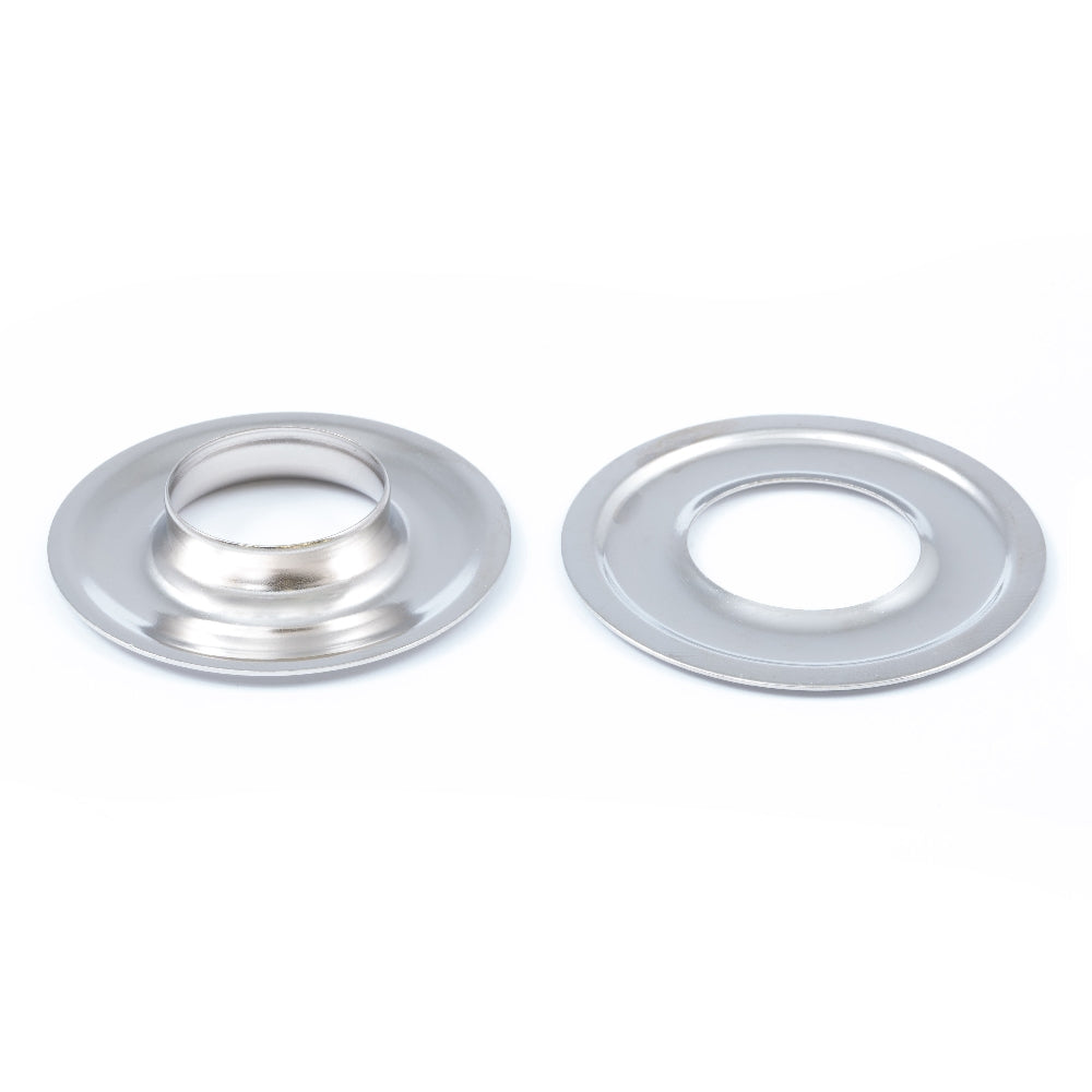 DOT Grommet with Plain Washer #6 (20-0070651831TXG) Nickel-Plated Brass 13/16 inch 1-gross